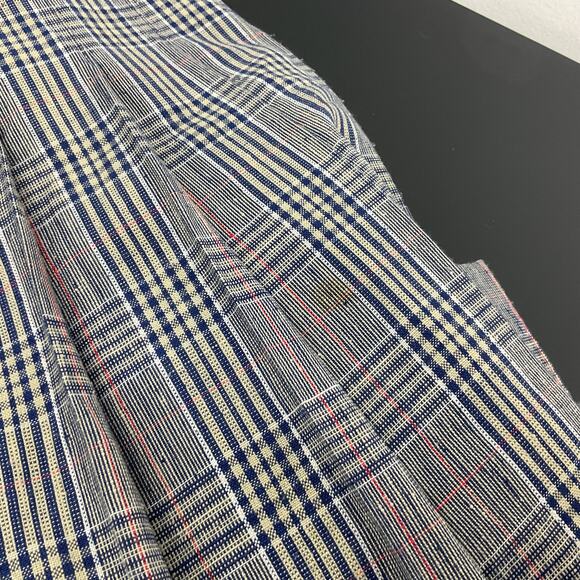 Pendleton Vintage Blue/Yellow Plaid Midi Pleated Skirt Women’s S Polyester/Silk - Picture 5 of 6